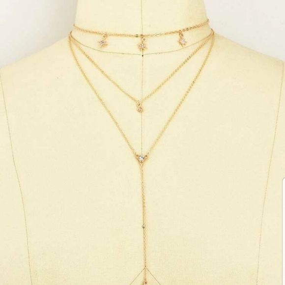 ☆Diana☆ Layered Gold Necklace - Picture 3 of 5